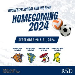 Flyer in blue and white with school logos and soccer and volleyballs.  Text as in post.